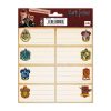 Harry Potter füzetcímke, matrica címeres 16 db-os címeres