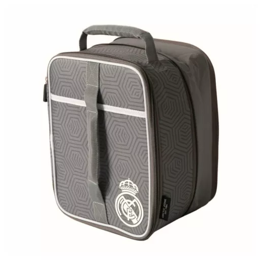 Real Madrid uzsonnás táska, hűtőtáska termo, bővíthető, szürke