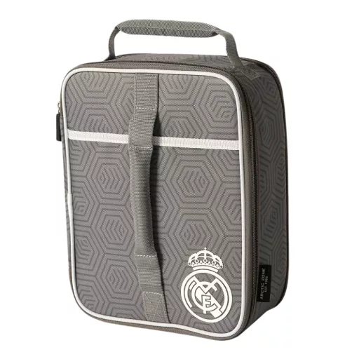 Real Madrid uzsonnás táska, hűtőtáska termo, bővíthető, szürke