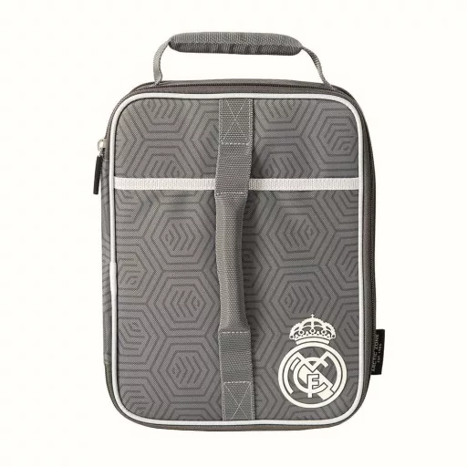 Real Madrid uzsonnás táska, hűtőtáska termo, bővíthető, szürke