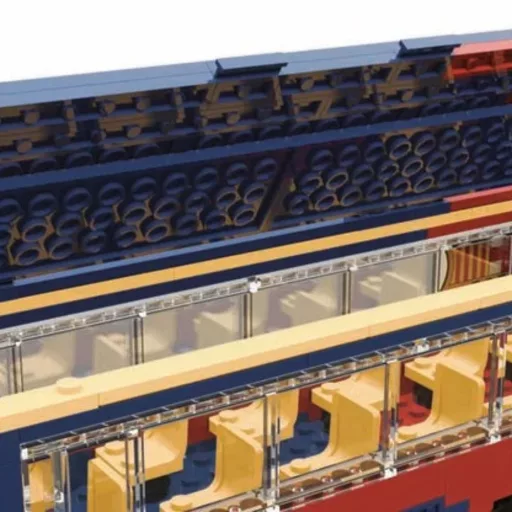 Barcelona építőjáték 488 db-os autóbusz