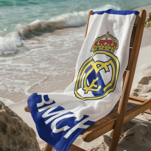 Real Madrid törölköző 70x140 cm fehér