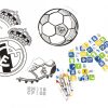 Real Madrid színező készlet