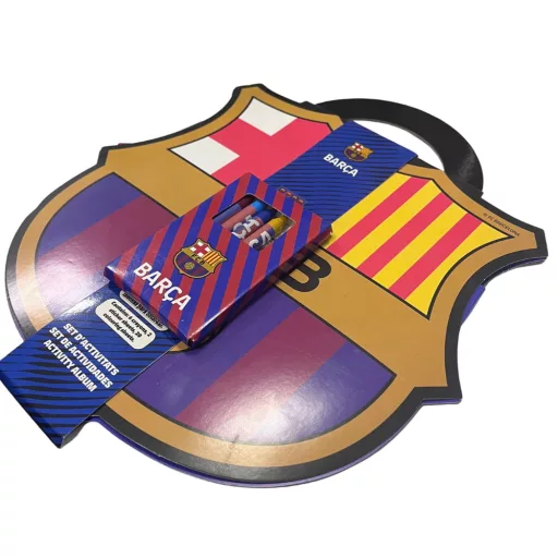 Barcelona színező szett zsírkrétával és matricákkal