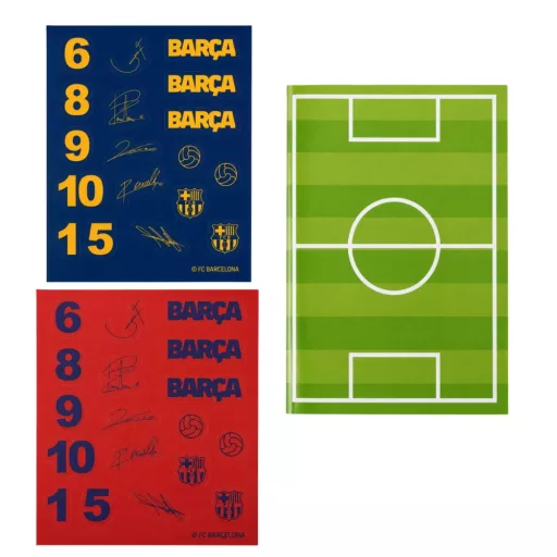 Barcelona iskolai szett, színező készlet matricákkal