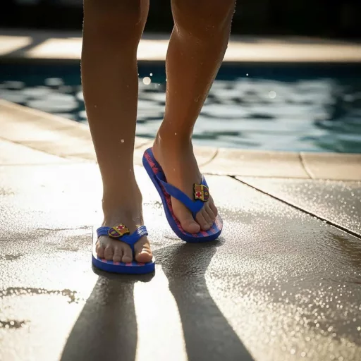 Barcelona papucs flip-flop gyerek