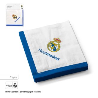 Real Madrid papírszalvéta 12 db fehér