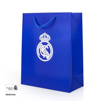 Real Madrid ajándéktasak kék nagy 30x12x40cm