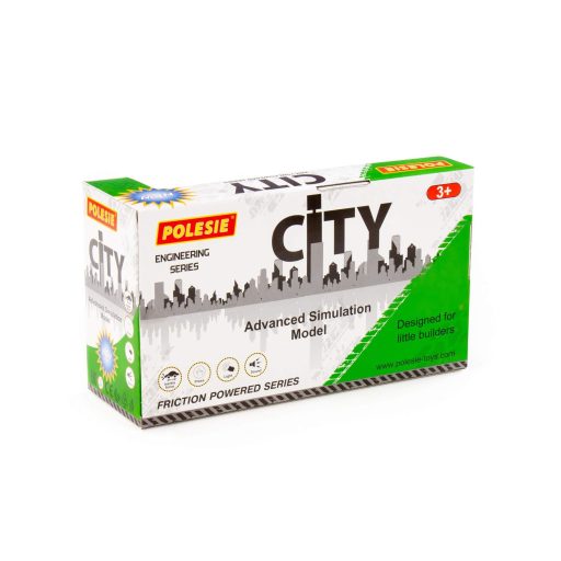 Polesie műanyag konténeres autó fehér/zöld