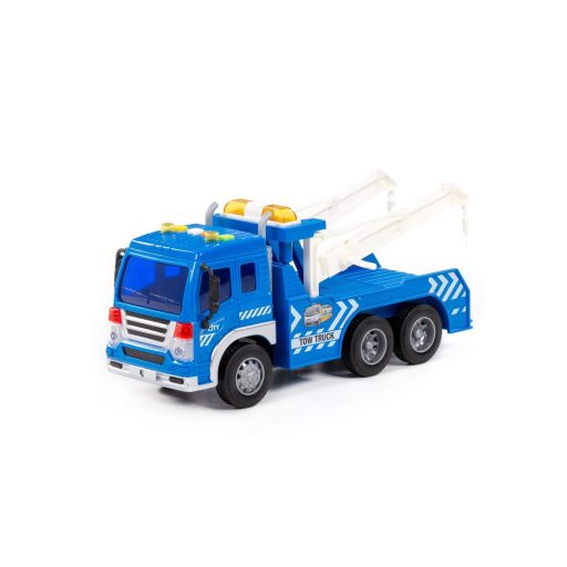 Polesie műanyag vontatóautó fényekkel, hangokkal kék