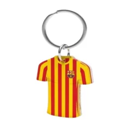 Barcelona kulcstartó mezes sárga