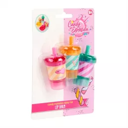   Canenco Create it! Candy ajakbalzsam szívószálas pohárban, 3 db