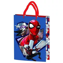   Ajándéktasak 23x18x8,5cm, laminált műanyag felülettel - Spiderman