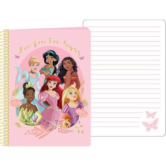 Disney Hercegnők A5 méretű Spirálos Notesz 14,5x21cm FSC