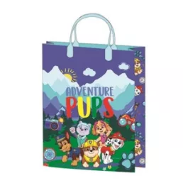   Ajándéktasak 32x27x10cm, laminált műanyag felülettel - Paw Patrol Blue