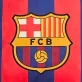 Barcelona párna csíkos címeres
