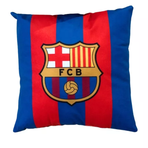 Barcelona párna csíkos címeres