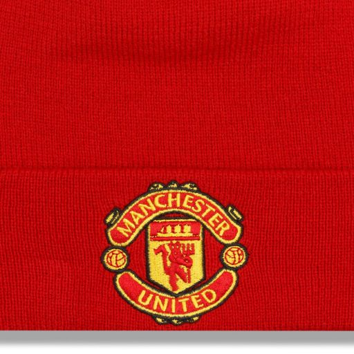 Manchester United sapka kötött visszahajtós felnőtt piros