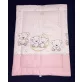   DOM-BER Dombaby 3 részes ágynemű garnitúra fejvédővel macis pink