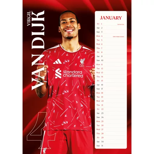 Liverpool naptár 2027