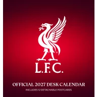 Liverpool naptár 2027 asztali