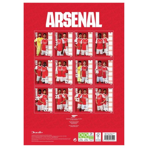 Arsenal naptár 2026