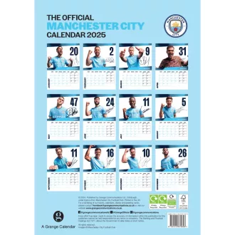 Manchester City naptár 2025 poszterek helyett