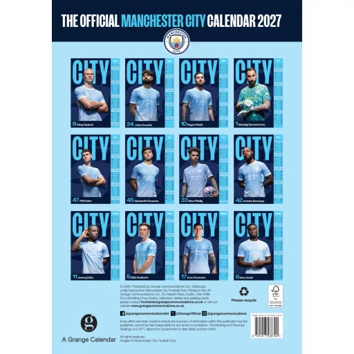 Manchester City naptár 2027