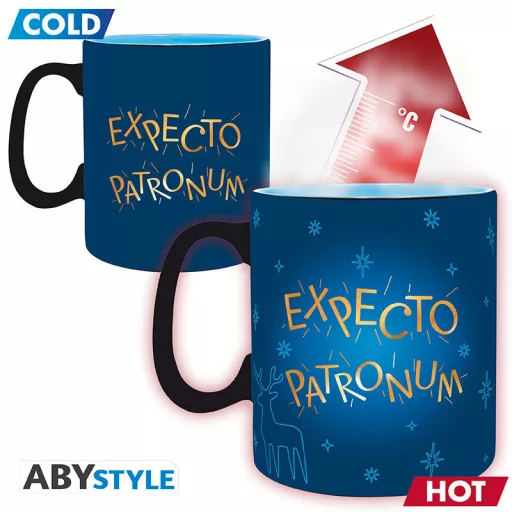 Harry Potter hőre változó bögre 460 ml Expecto Patronum