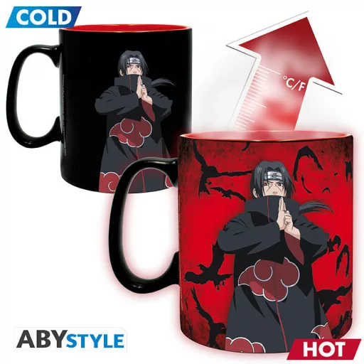 Naruto Shippuden bögre hőre változó -460ml- Kakashi/Itachi