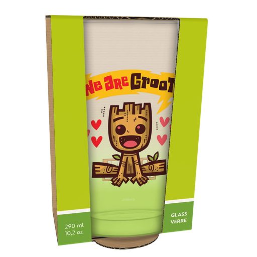 Baby Groot prémium üveg pohár - 290ml