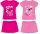 Barbie pamut nyári együttes - póló-rövidnadrág szett - pink - 134