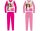 Barbie jersey pamut pizsama - pink - 128