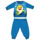 Baby Shark téli vastag baba pizsama - pamut flanel pizsama - világoskék - 92