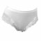 Női alsó - vastag oldalrésszel - elől csipke betéttel díszítve - fehér - M