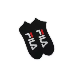   Fila unisex feliratos titokzokni - 2 pár/csomag - pamut titokzokni - fekete - 35-38