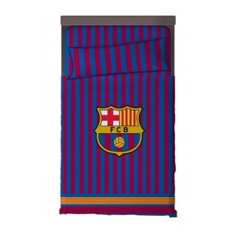   FC BARCELONA Ágynemű szett 100% pamut, ágytakaró 180X270 + gumis lepedő 105x200+25 + párnahuzat 45X125