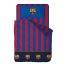 FC BARCELONA Ágynemű szett 100% pamut, ágytakaró 180x270 + gumis lepedő 105x200+28 + párnahuzat 45x125