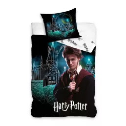  HARRY POTTER prémium ágyneműhuzat-szett 100% pamut 140x200 + 65x65