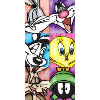   Bolondos dallamok (Looney Tunes) 100% pamut strandtörölköző 70x140cm
