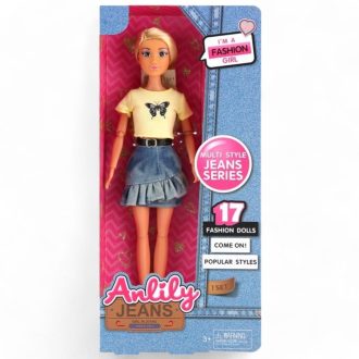   Anlily baba 15x32 cm, vékony, könnyű, divatos játékbaba.