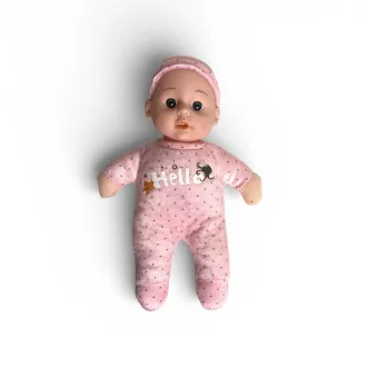   Baba, hagyományos, csecsemő, soft testű, 2 szín, 21 cm, 17x35 cm zacsk.