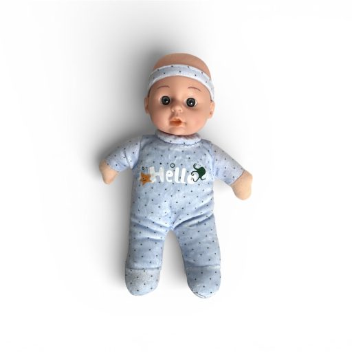 Baba, hagyományos, csecsemő, soft testű, 2 szín, 21 cm, 17x35 cm zacsk.