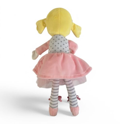 Rongybaba balerina, puha és szerethető, 33 cm magas.