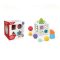Ügyességi formakereső kocka gyerekeknek, 12x12 cm méretben.