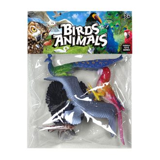 Állat klt., madár, 4 db, 23x33 cm zacsk.