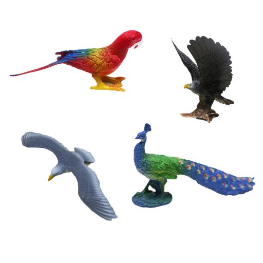 Állat klt., madár, 4 db, 23x33 cm zacsk.