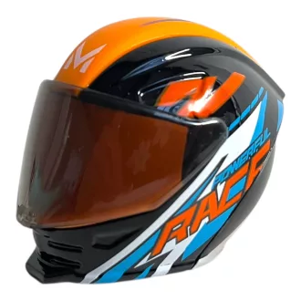 Fém, Motoros sisak, motorossá alakítós, 8x6 cm pvc dob.