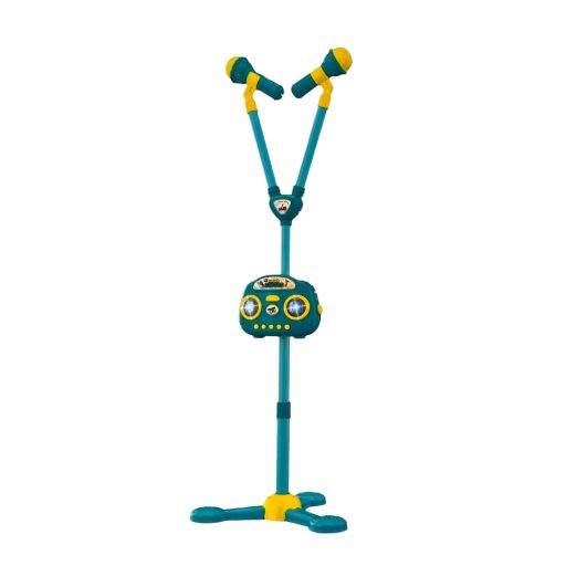 Mikrofon, állványos, el., 2 személyes + karaoke, 33x29 cm dob.