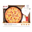 Vágható étel klt., pizza + eszköz, 25x15 cm dob.